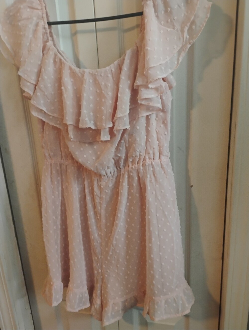 Lulu's Blush Pink Ruffle Romper - Picture 2 of 9